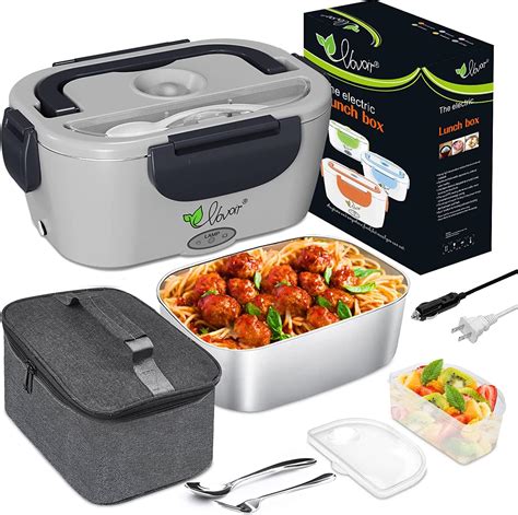 vovoir electric lunch box|Electric Lunch Box VOVOIR Upgraded 60W 12V/24V/110V 3.